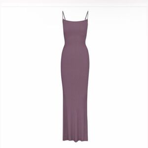 SKIMS Soft Lounge Long Slip Dress - Plum